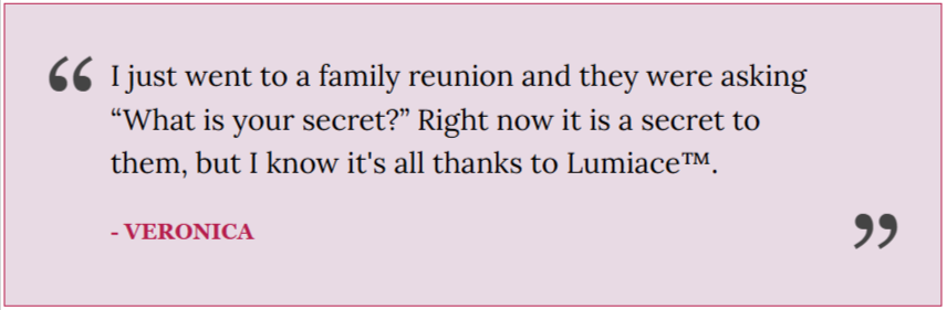 Lumiace Customer Reviews